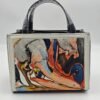 Color-Block Abstract Art Handbag
