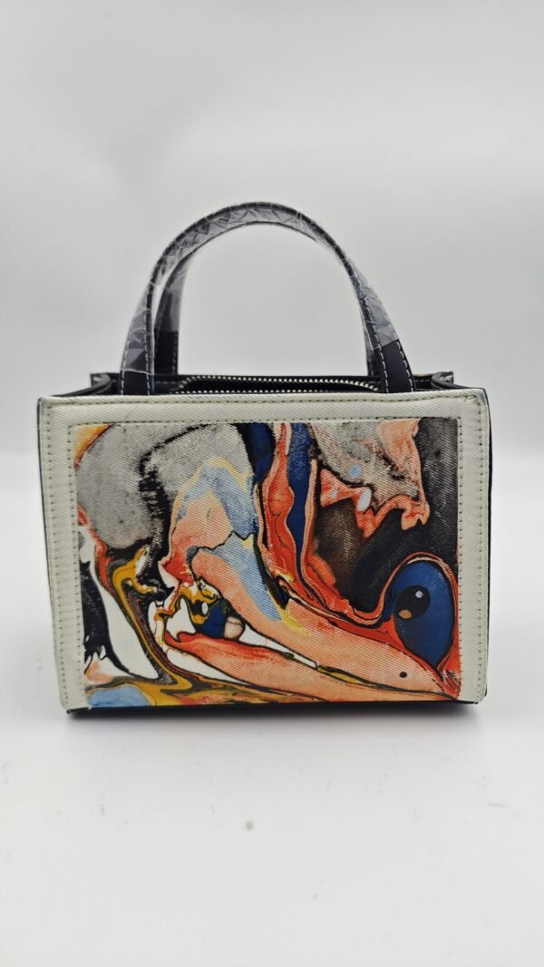 Color-Block Abstract Art Handbag