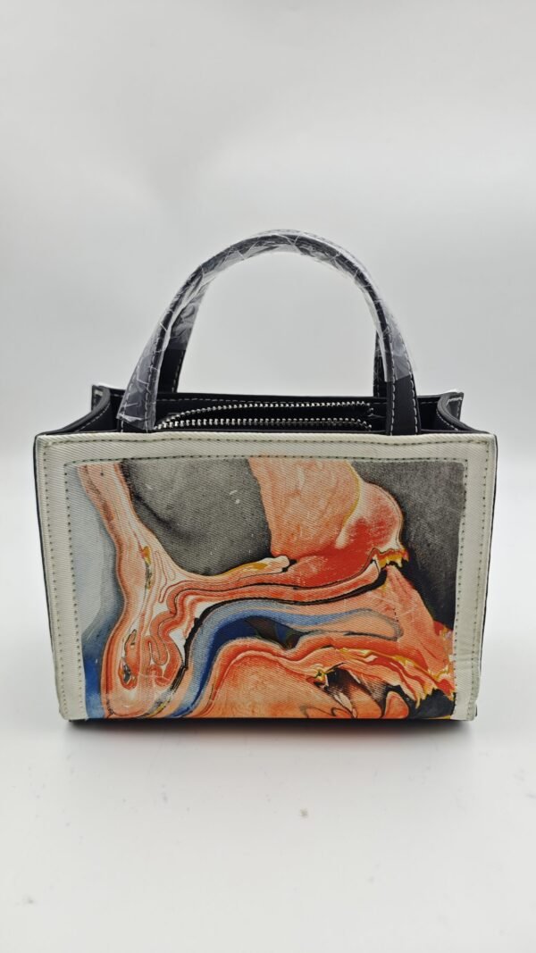 Color-Block Abstract Art Handbag