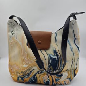 Leisurely Tote Bag with Amber Texture