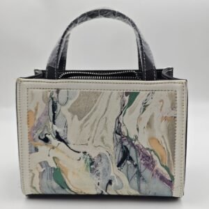 Soft Mist Abstract Print Handbag from Monet's Garden