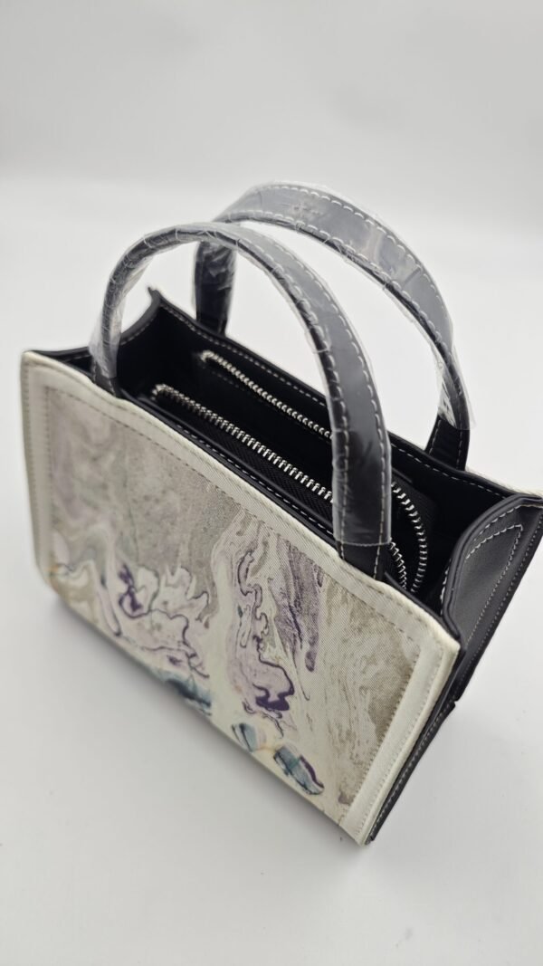 Soft Mist Abstract Print Handbag from Monet's Garden