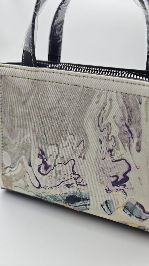 Soft Mist Abstract Print Handbag from Monet's Garden