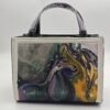 Abstract Galloping Horse Print Handbag