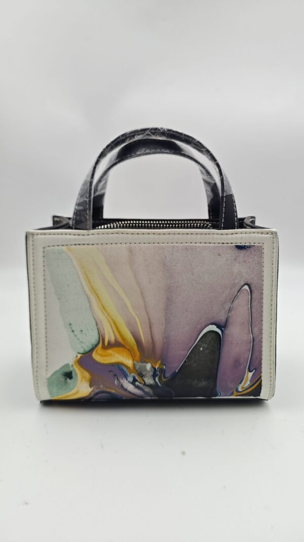 Abstract Galloping Horse Print Handbag