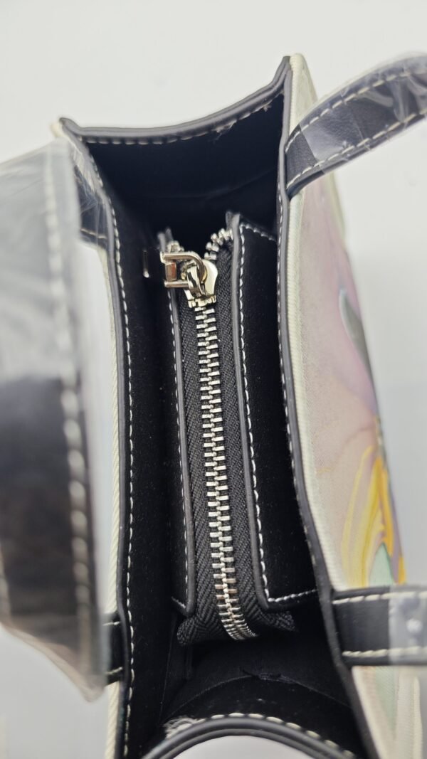 Abstract Galloping Horse Print Handbag