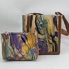 Mother-and-Child Bag Set with Twilight Iris Field Print