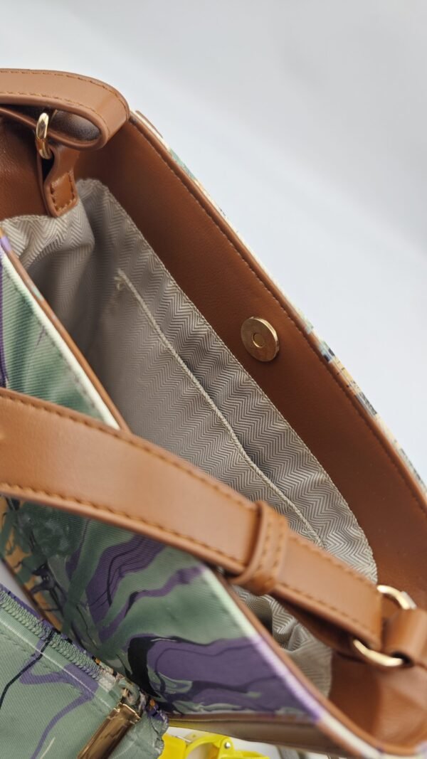 Mother-and-Child Bag Set with Twilight Iris Field Print