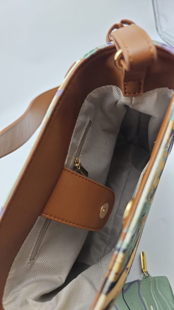 Mother-and-Child Bag Set with Twilight Iris Field Print