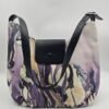Relaxed-Style Tote Bag with Flowing Purple Mist Patterns