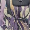 Relaxed-Style Tote Bag with Flowing Purple Mist Patterns