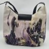 Relaxed-Style Tote Bag with Flowing Purple Mist Patterns